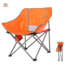 NPOT Orange compact folding directors chair best rated camp chair for big guys bariatric camping chair